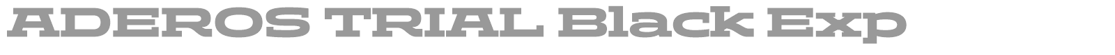 Aderos font preview